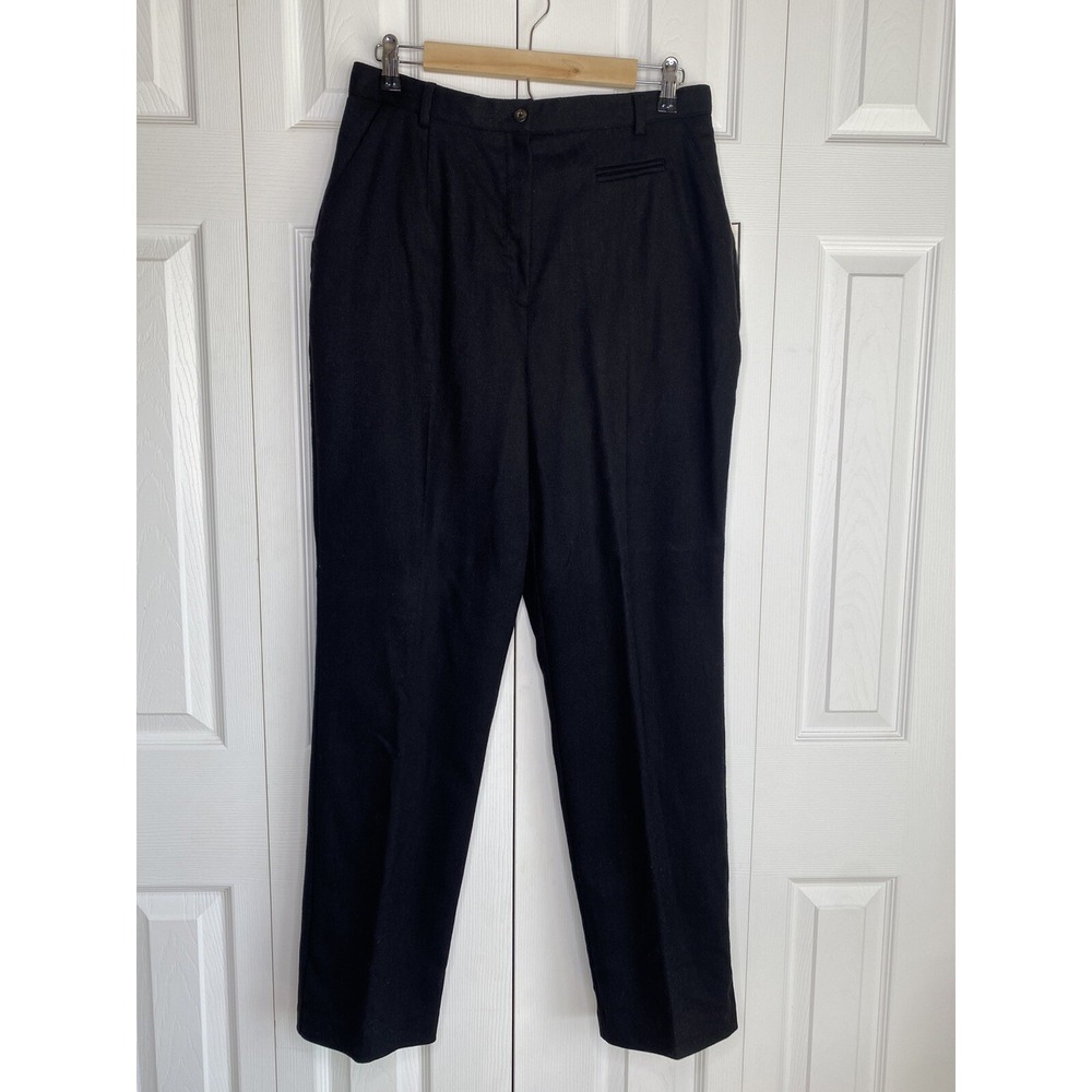 Dress Pants Sag Harbor Bice Wool Blend Lined Pockets High Rise Office NOS Sz 12